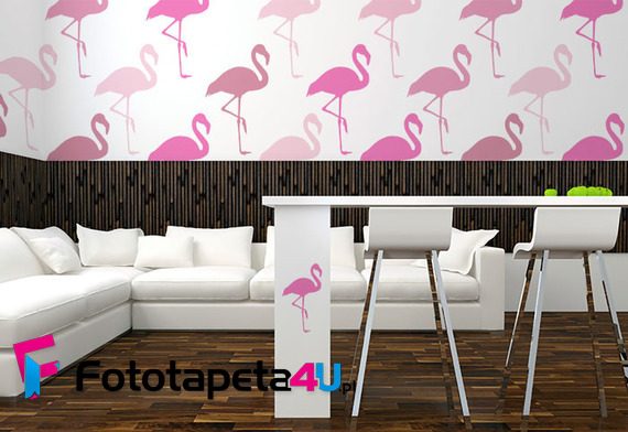 Przemarsz-rozowych-flamingow-fototapety-fototapety-do-jadalni-42702779-f4u